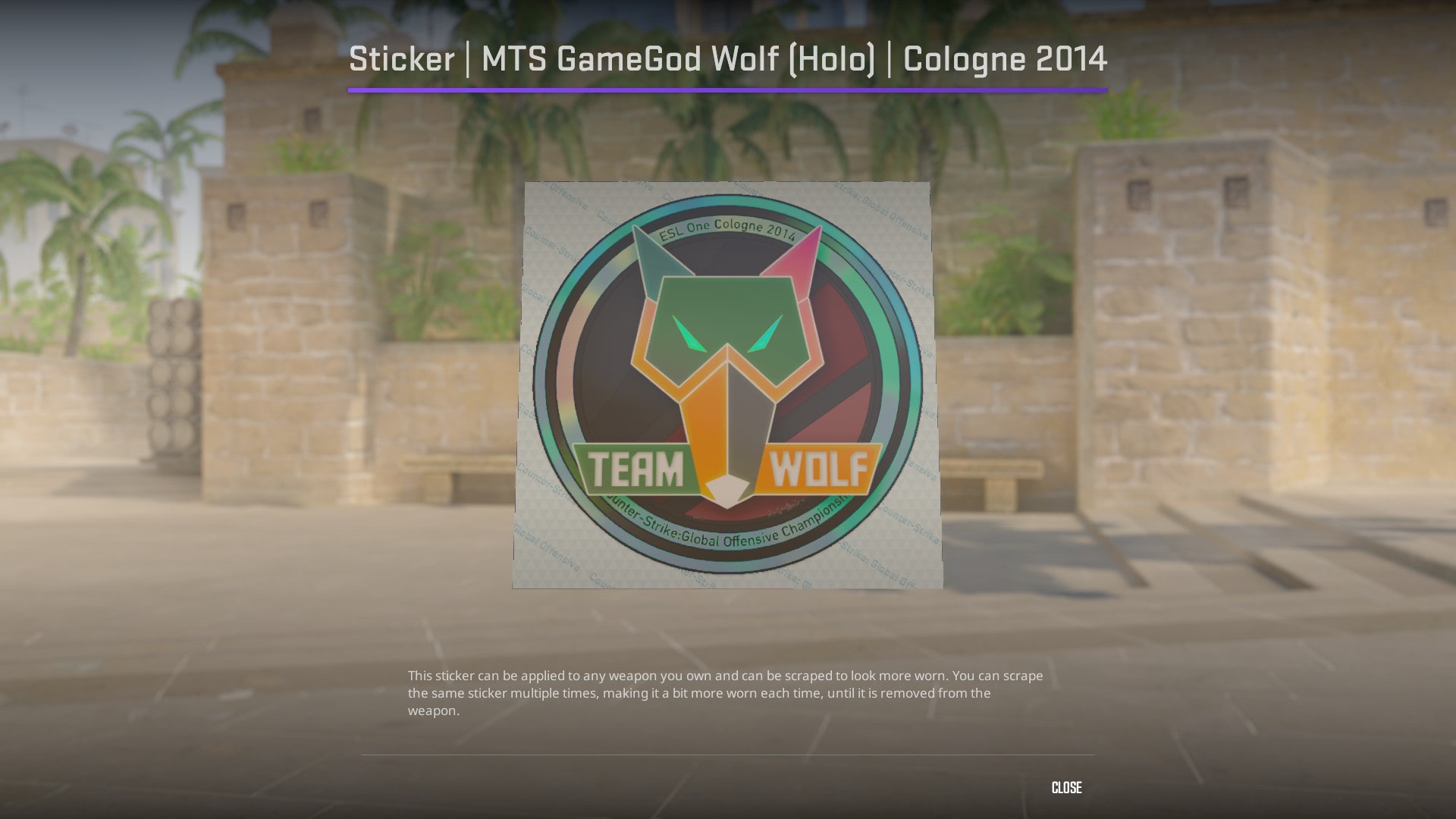 Cologne 2014 MTS GameGod Wolf (Holo)
