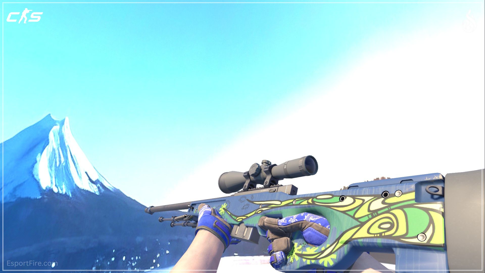 AWP Corticera CS2 blue loadout skin