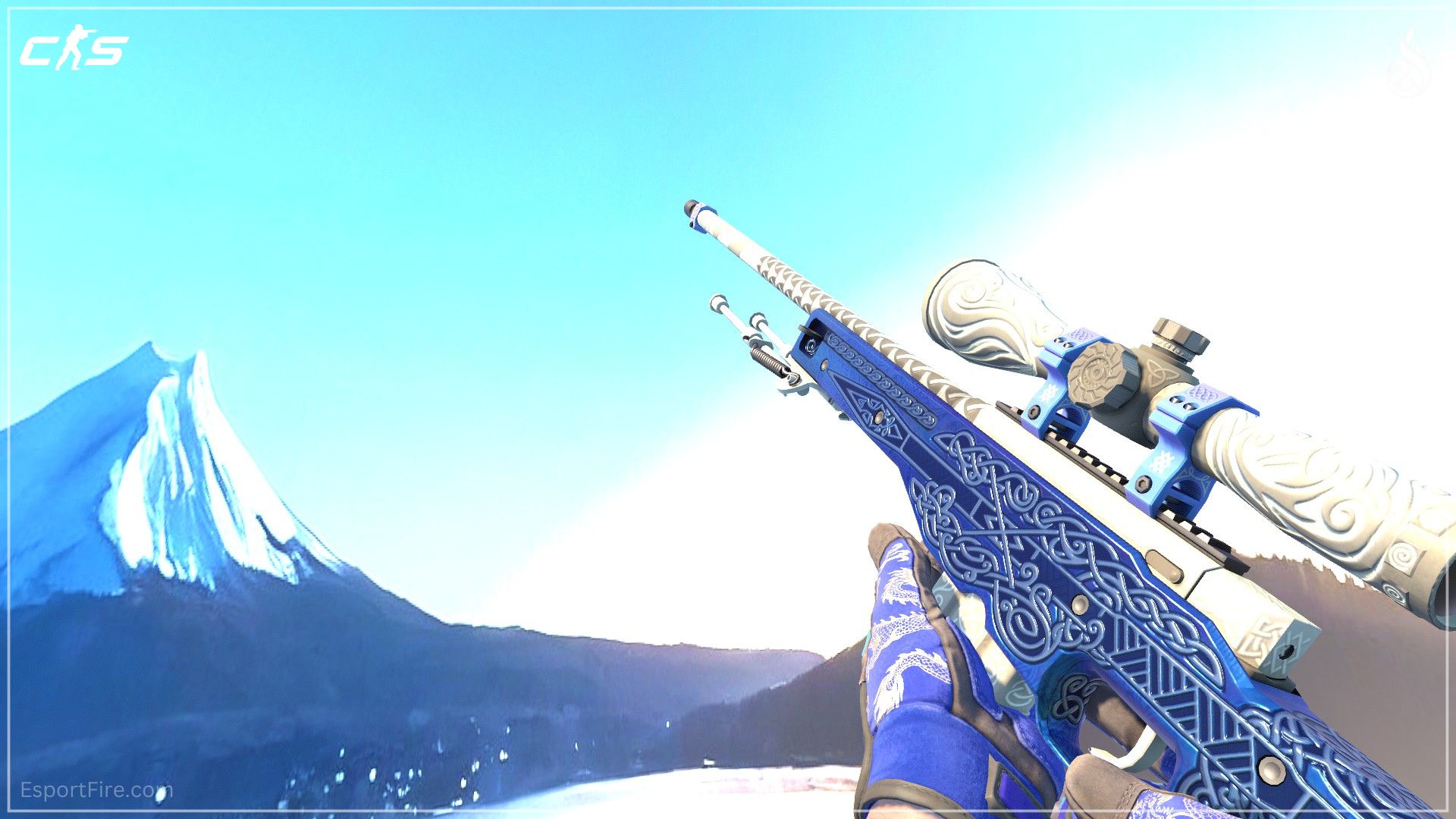 AWP Gungnir CS2 blue loadout high-tier skin