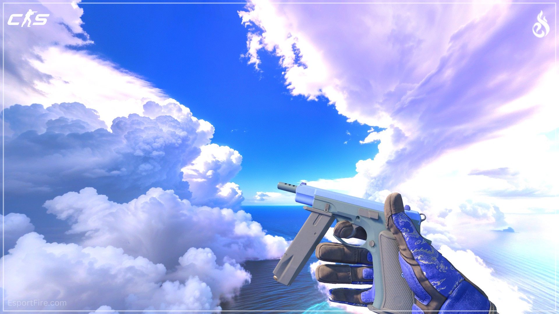 CZ75-Auto Indigo CS2 blue loadout skin