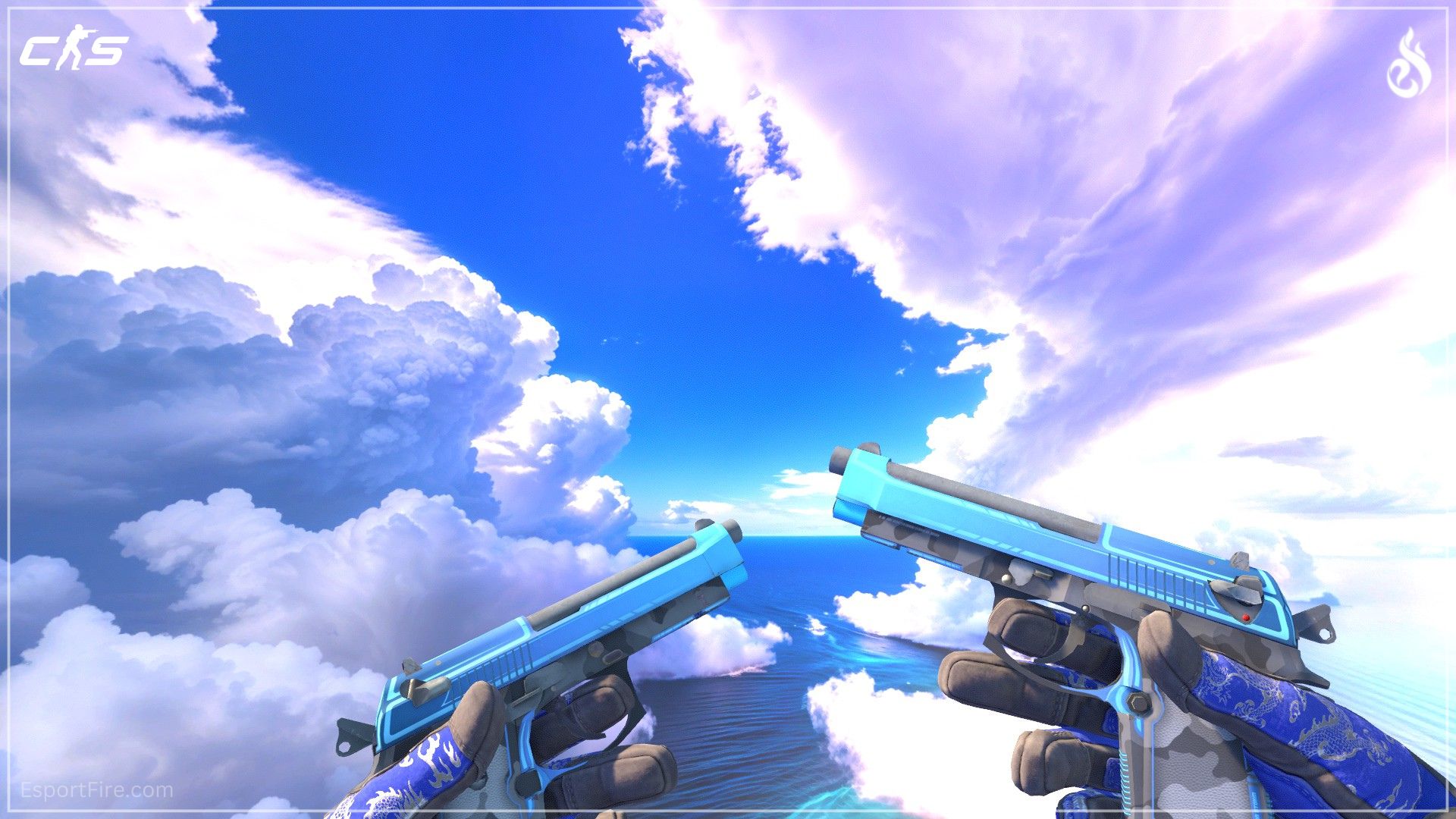 Dual Berettas Urban Shock blue CS2 loadout skin
