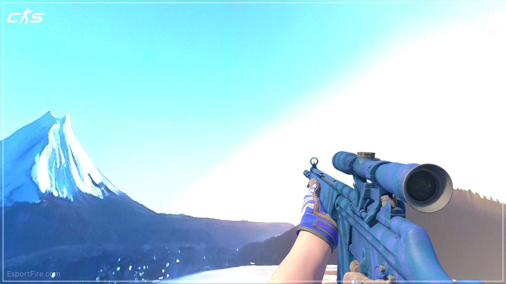 G3SG1 Azure Zebra CS2 blue loadout skin