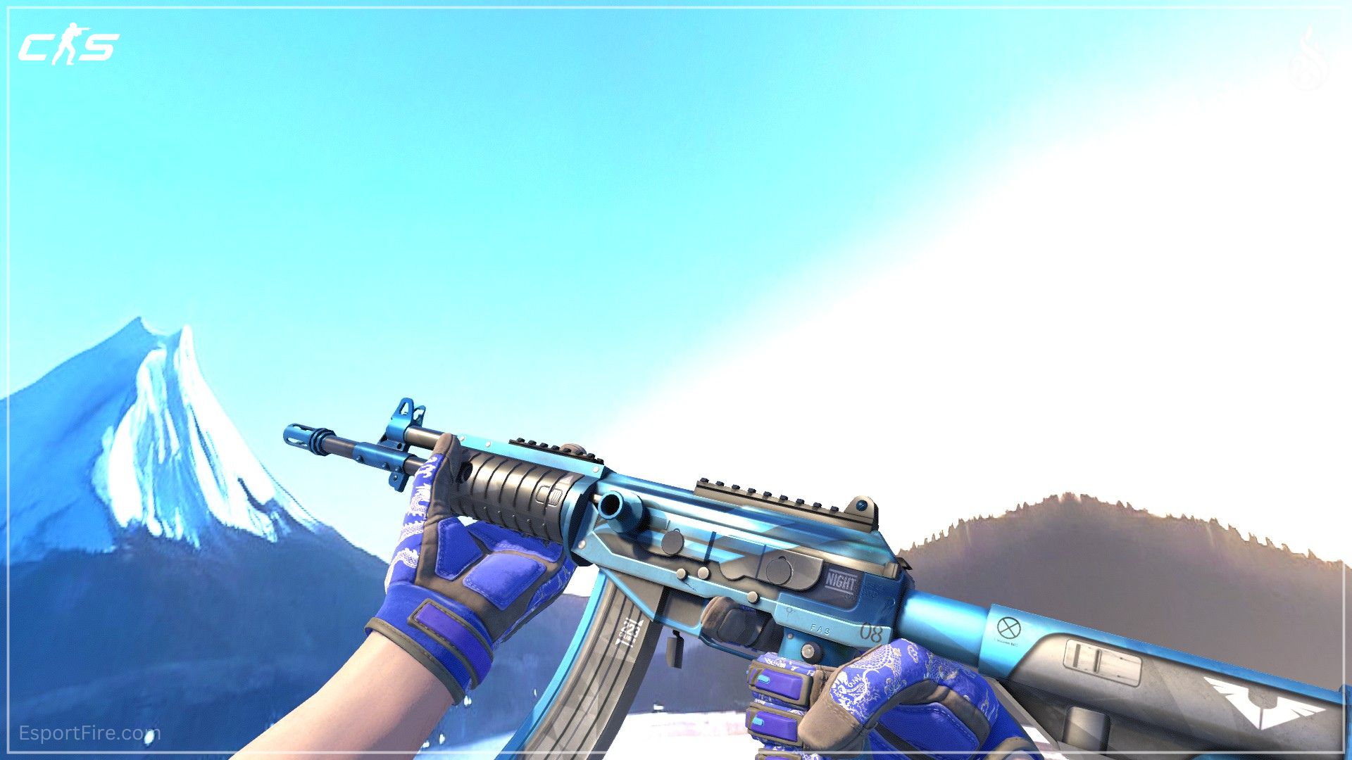 Galil AR Stone Cold CS2 blue loadout skin