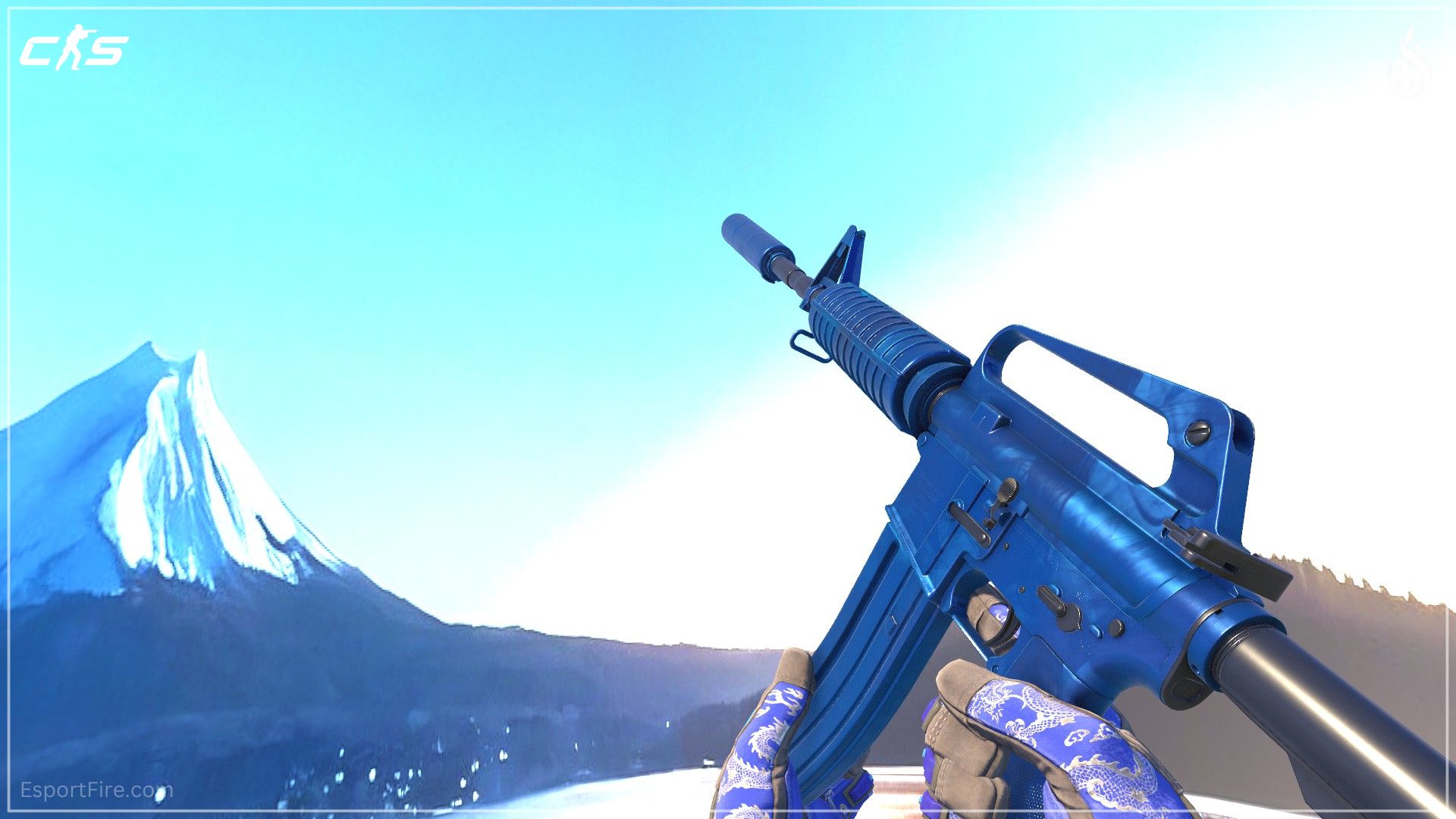 M4A1-S Blue Phosphor CS2 blue loadout skin