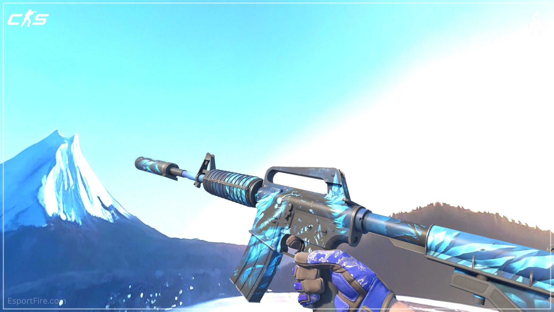M4A1-S Nightmare CS2 blue loadout skin