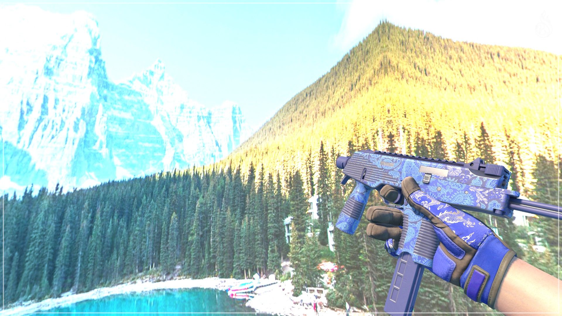 MP9 Cobalt Paisley blue CS2 loadout skin
