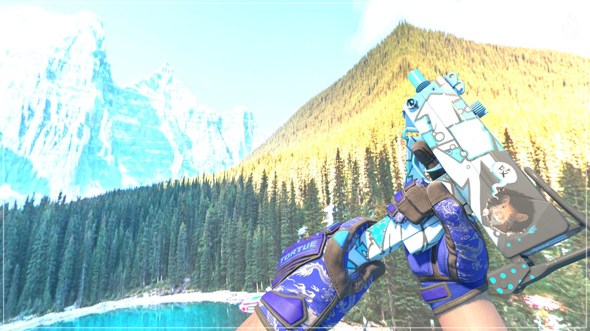 MAC-10 Pipsqueak blue CS2 loadout skin