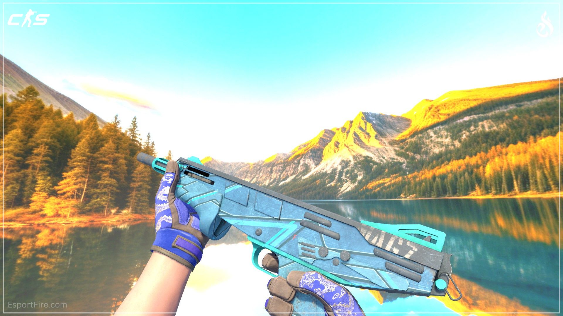 MAG-7 Cobalt Core CS2 blue loadout skin