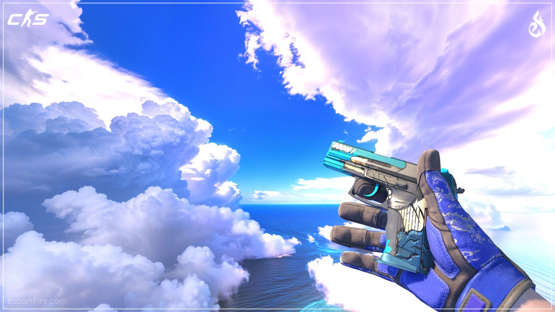 P2000 Handgun CS2 blue loadout skin