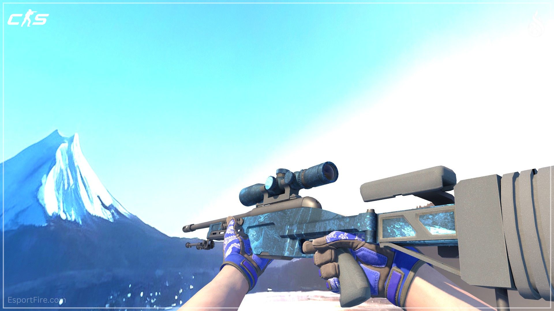 SSG 08 Abyss CS2 blue loadout skin