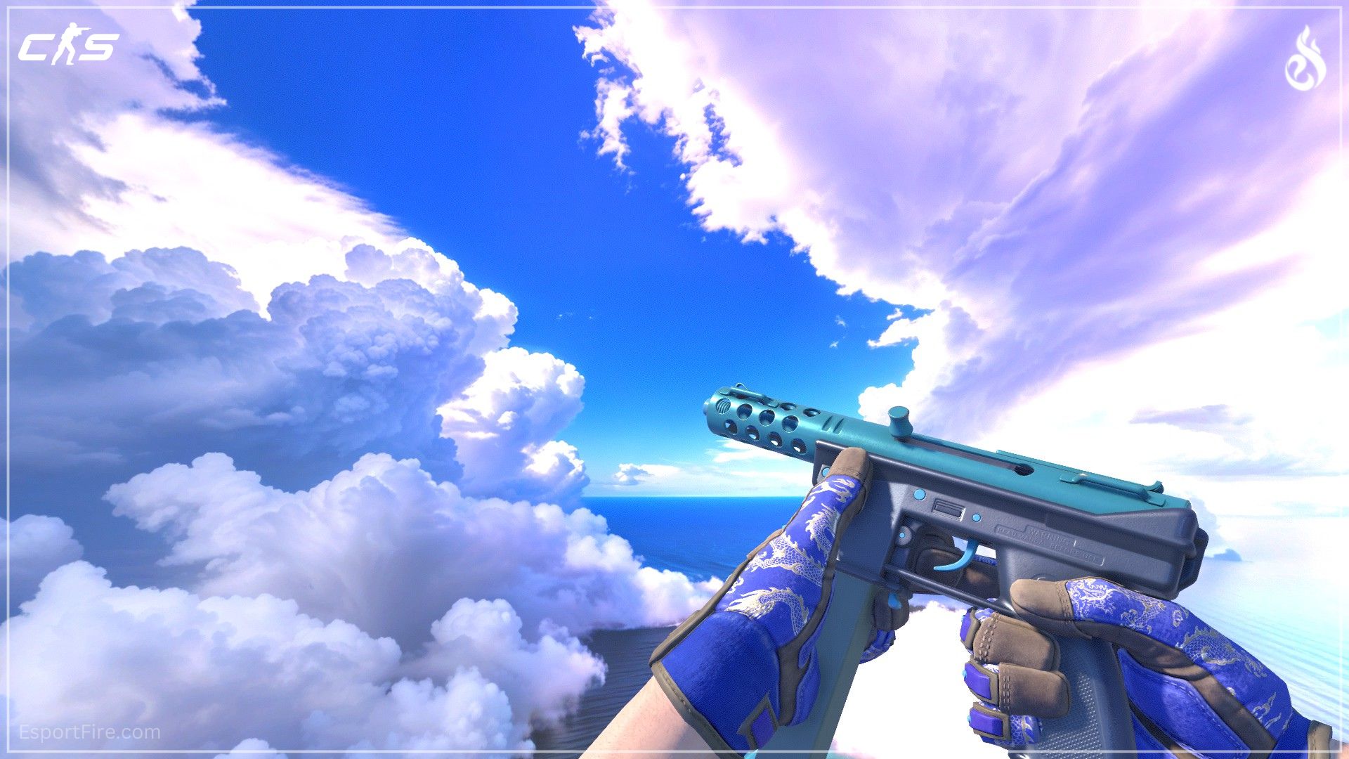 Tec-9 Blue Blast CS2 blue loadout skin