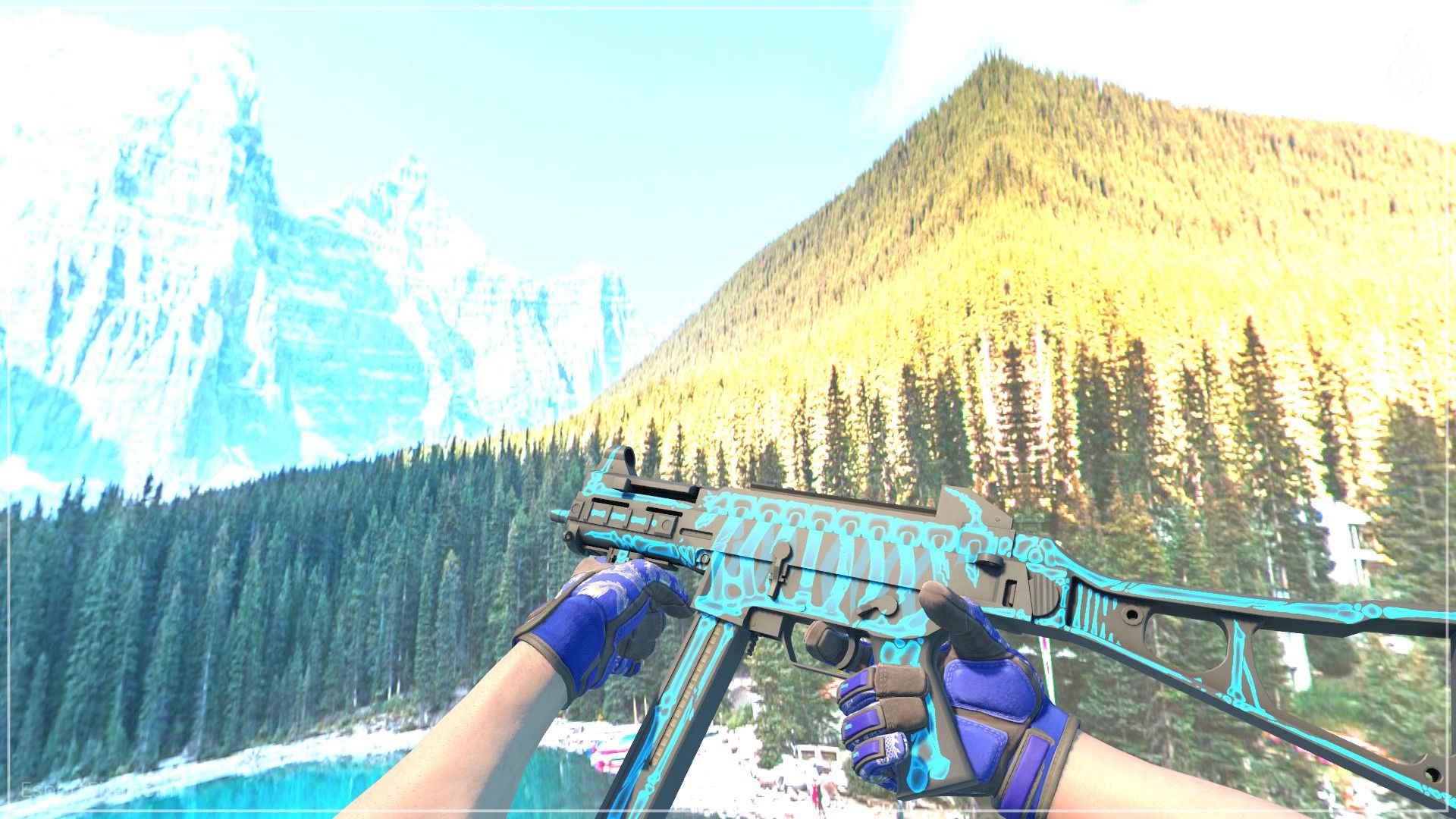 UMP-45 Exposure CS2 blue loadout skin