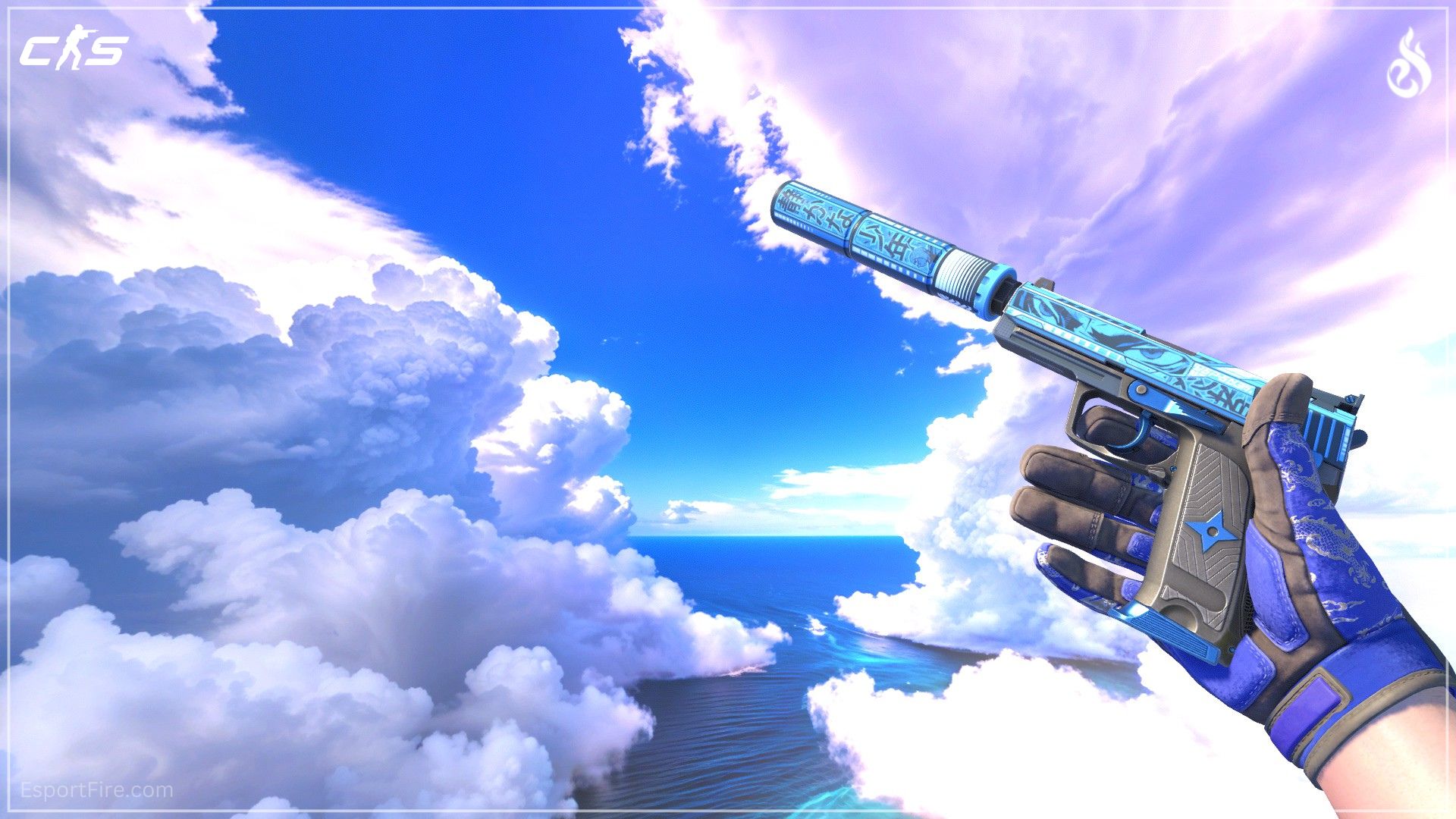 USP-S Silent Shot CS2 blue loadout skin
