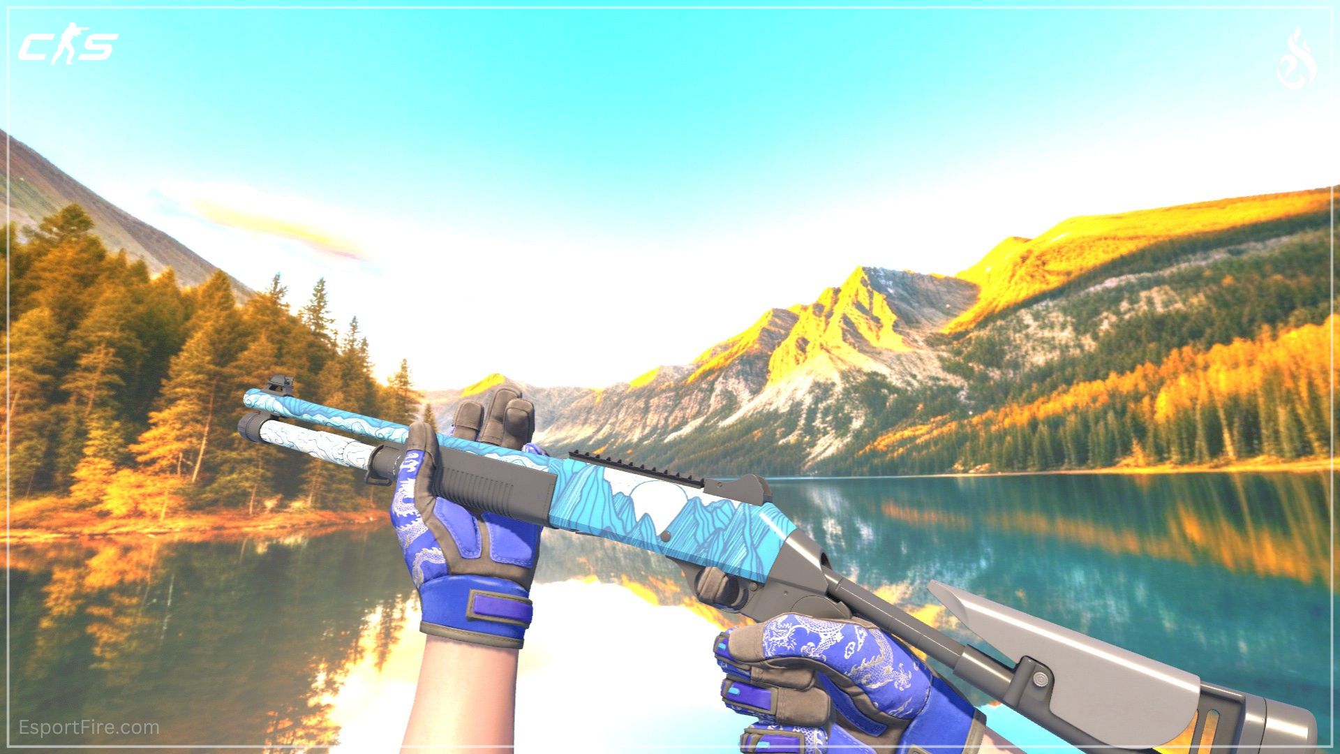 XM1014 Solitude CS2 blue loadout skin