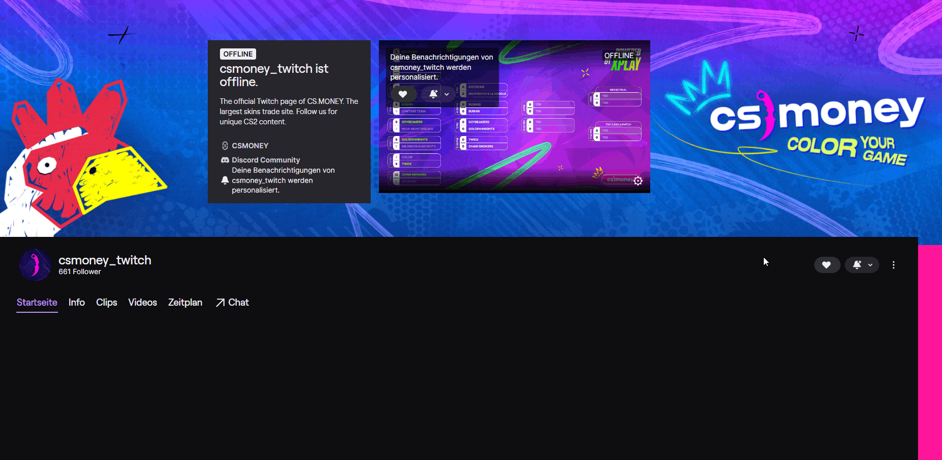 CSMONEY Community Cup 2026: Twitch Channel