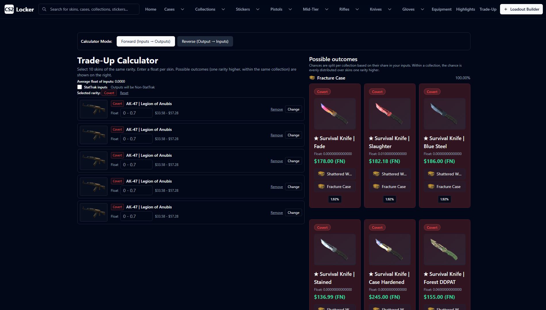 How to craft knife skins in cs2