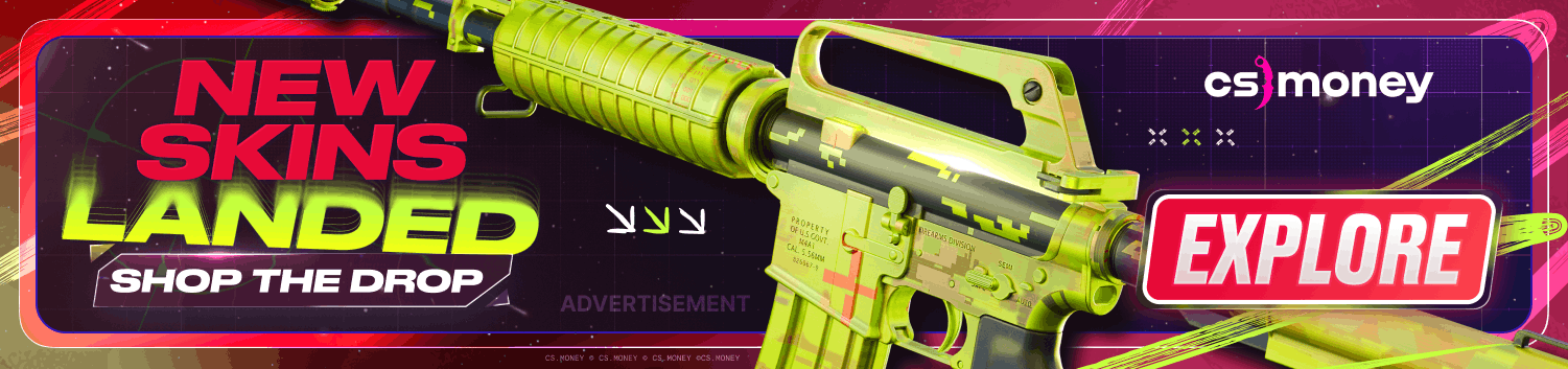 Banner of the CS2 marketplace CS.MONEY