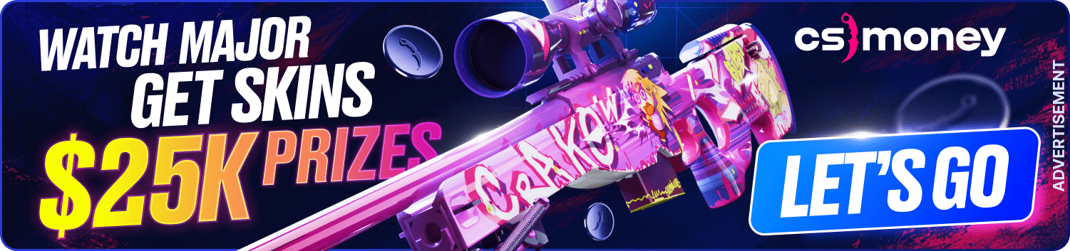 Banner of the CS2 marketplace CS.MONEY