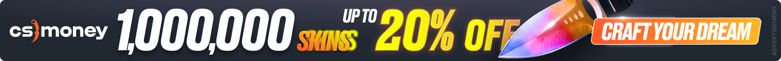 Banner of the CS2 marketplace CS.MONEY