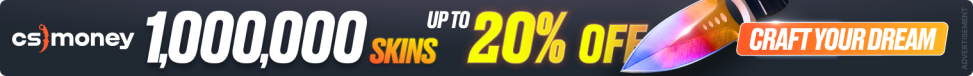 Banner of the CS2 marketplace CS.MONEY