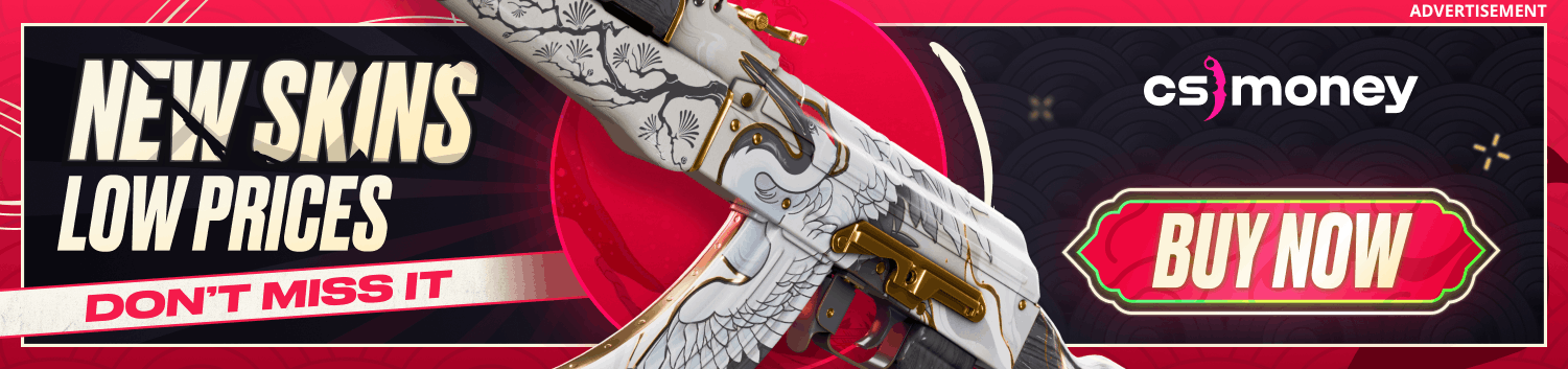 Banner of the CS2 marketplace CS.MONEY